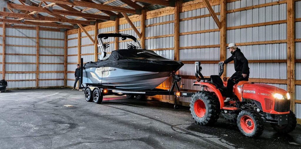 Indoor boat storage. Alexandria, MN